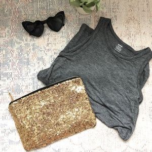 Old Navy Relaxed Fit black and white tank top!!!!!